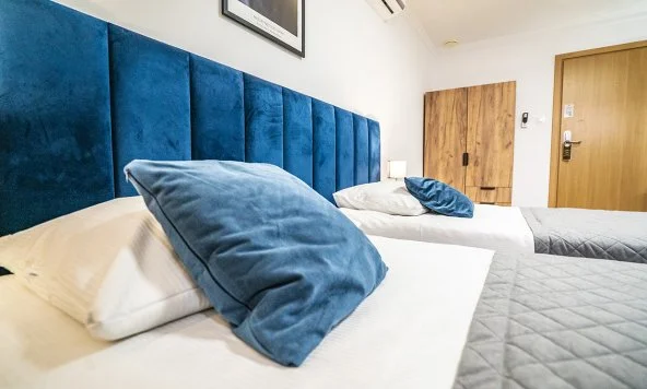 Double room with sloped ceiling